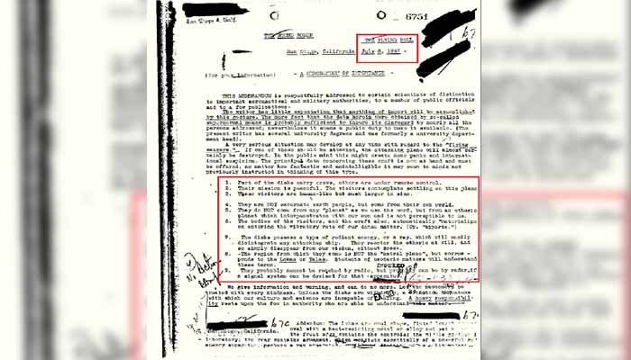 FBI descalifica documento sobre extraterrestres 