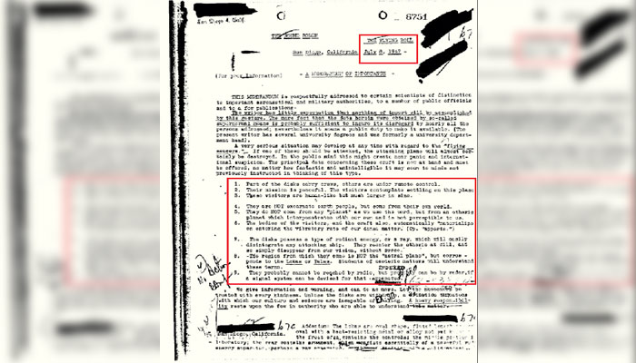 FBI desclasificó un informe de 1947 que «confirma» la existencia de extraterrestres gigantes