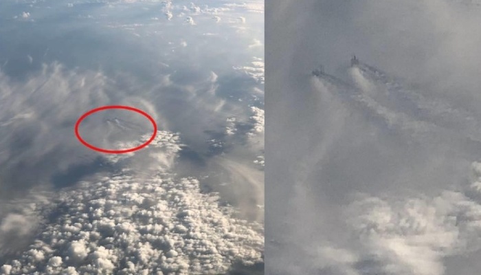 Colosales estructuras fueron vistas en las nubes a 3.000 metros de altura