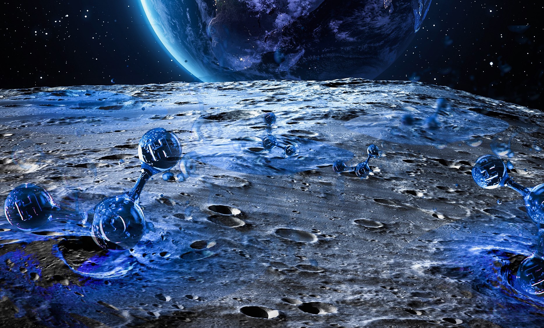 NASA descubre moléculas de agua en movimiento sobre la Luna