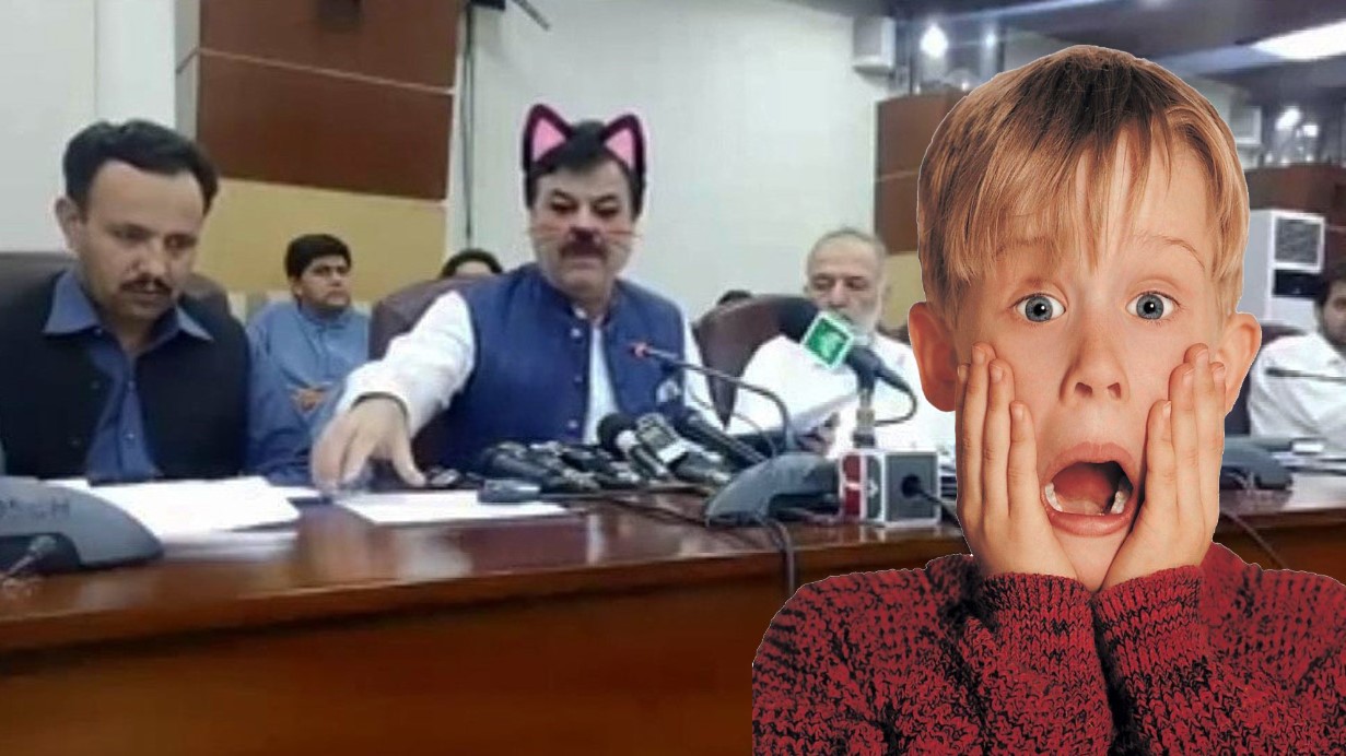 Ministro pakistaní aparece por error con orejas de gato en retransmisión en vivo