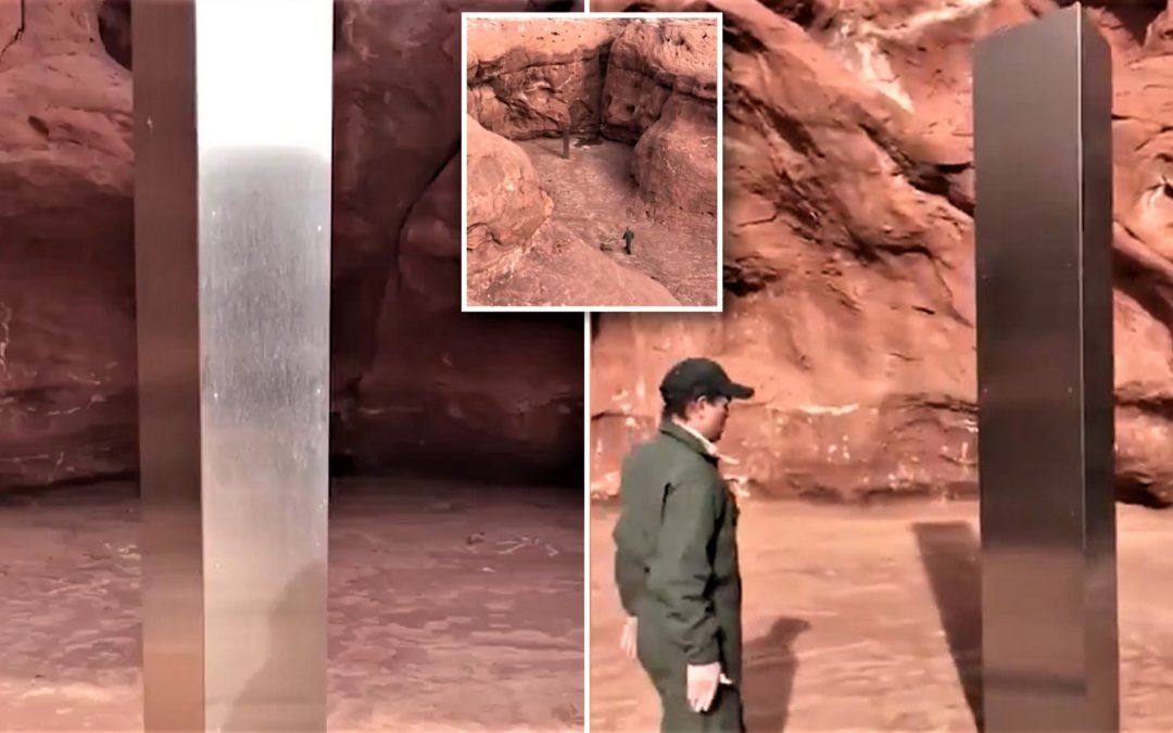 Descubren un extraño monolito metálico en una parte remota de Utah