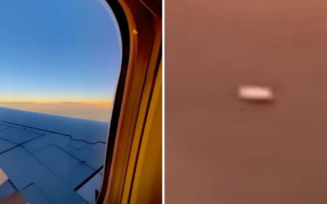 Captan un OVNI desde un avión: “No se movía rápido ni flotaba”