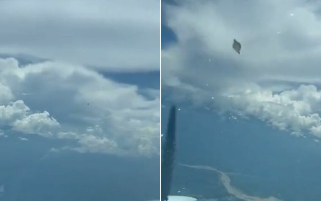 Piloto grabó un extraño OVNI que sobrevoló a su lado (Video)